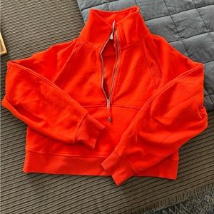 Lululemon Scuba Oversized Half Zip -  Signal/Solar Orange Size M/L Women’s
